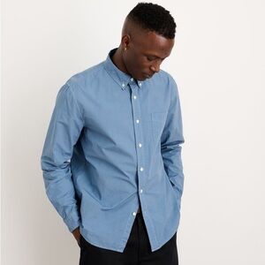 Alex Mill Sz XS Mill Shirt in Cotton Poplin Faded Delft Blue